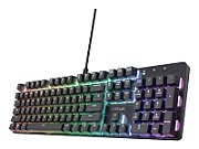 Tastatura mecanica Trust GXT 871 Zora, USB 2.0. nr taste 104, negru