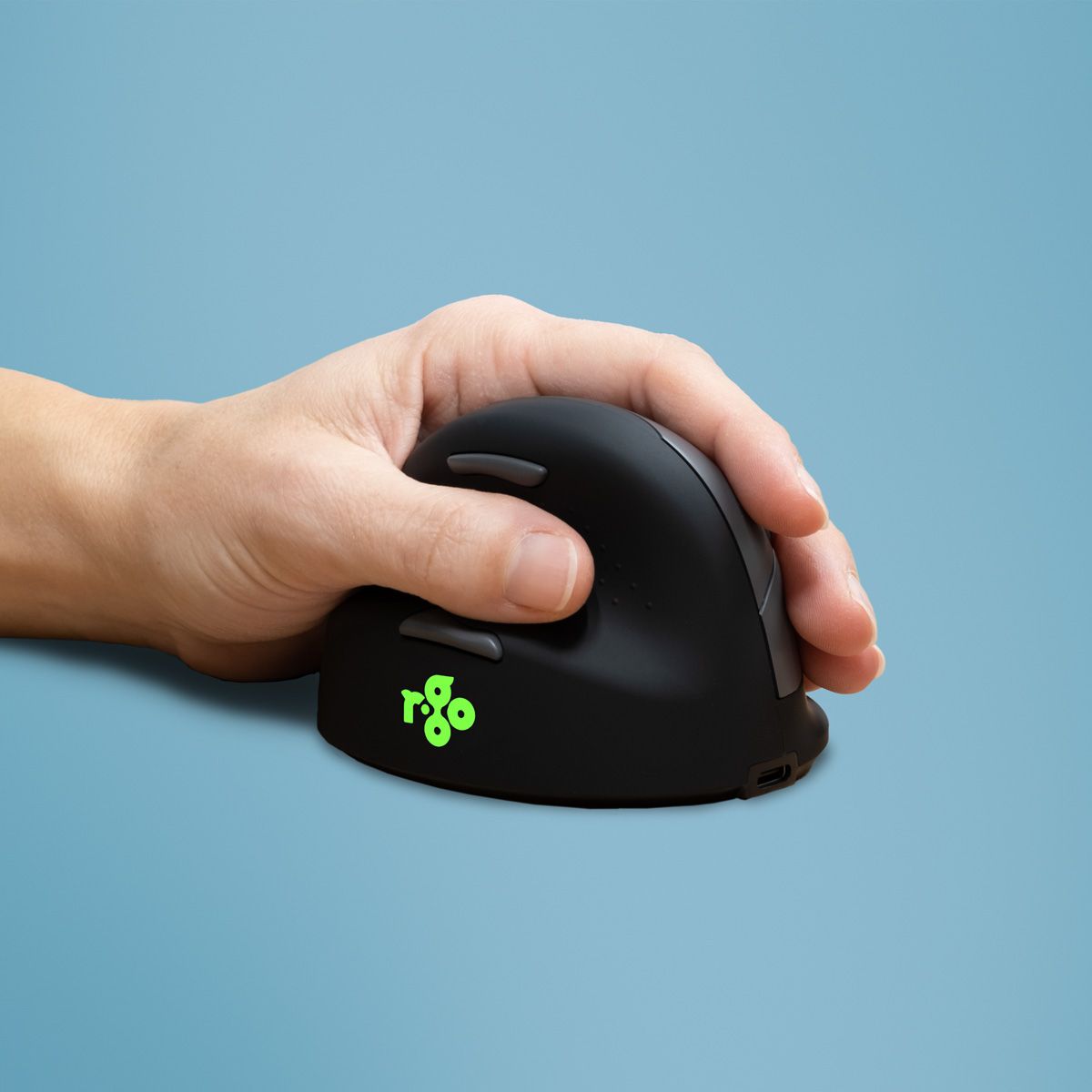 R-Go Pele HE ergonomic mouse left Bluetooth large black/silver retail