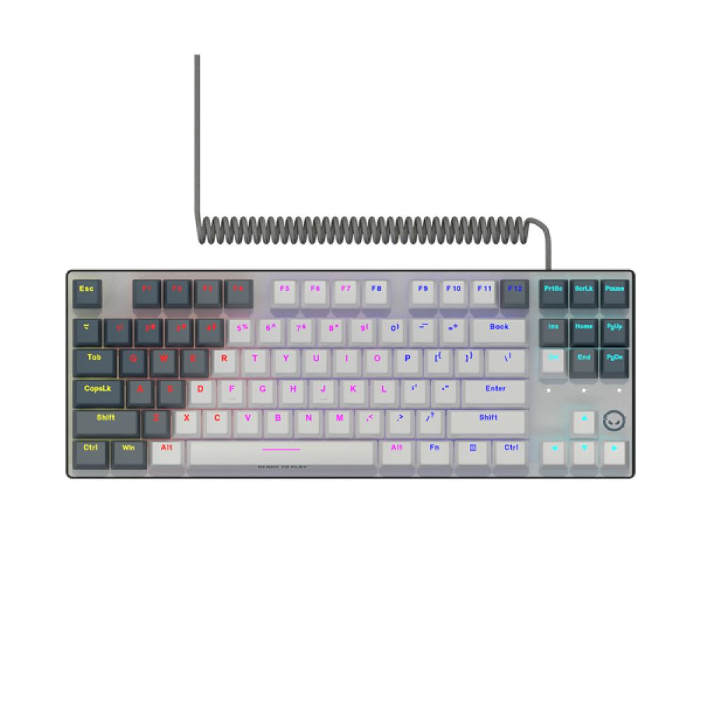 LORGAR Azar 514TKL, Wired RGB mechanical gaming keyboard, white, EN layout
