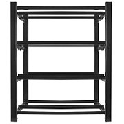 Battery frame for UPS 830x454 2 rows 4 levels 8 shelves black flat pack