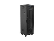 19  freestanding rack cabinet 37U 600X600 black perforated door LCD LANBERG (flat pack)