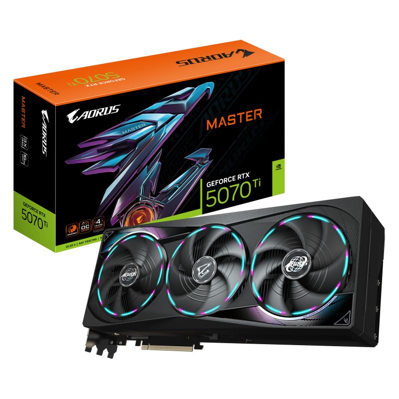 Placa video GIGABYTE GeForce RTX 5070 Ti AORUS MASTER 16 GB GDDR7 256 bit