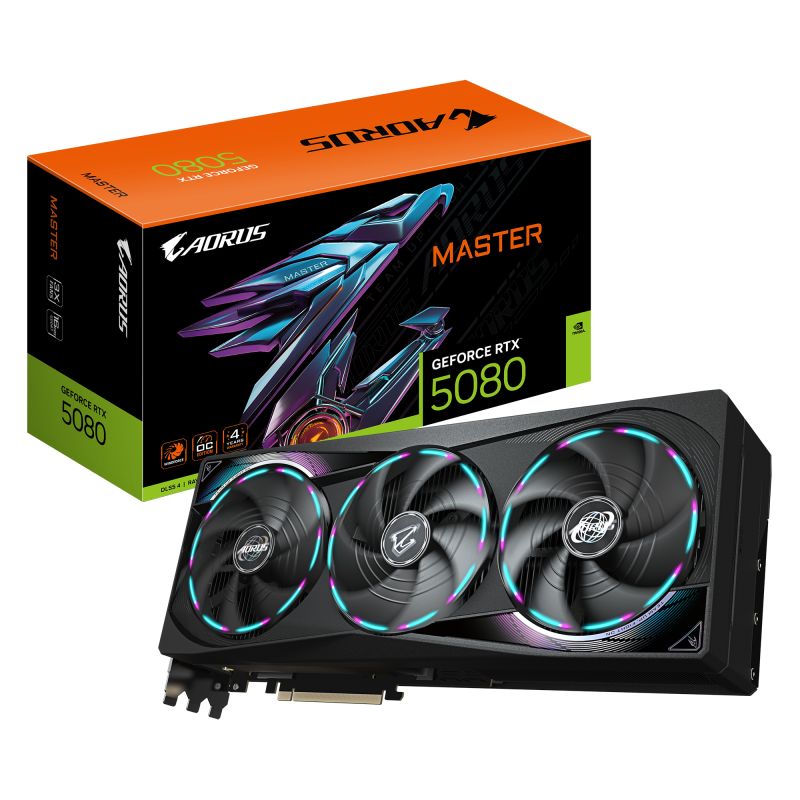 Placa video GIGABYTE GeForce RTX 5080 AORUS MASTER 16 GB GDDR7 256 bit