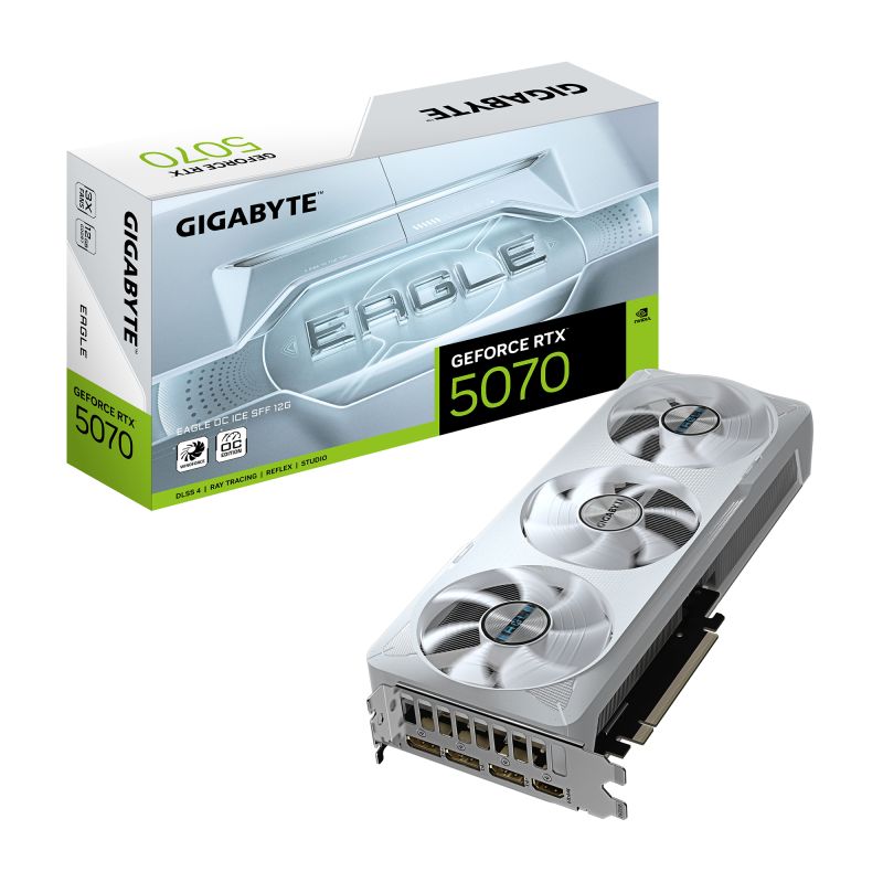 Placa video GIGABYTE GeForce RTX 5070 EAGLE OC ICE 12 GB GDDR7 192 bit