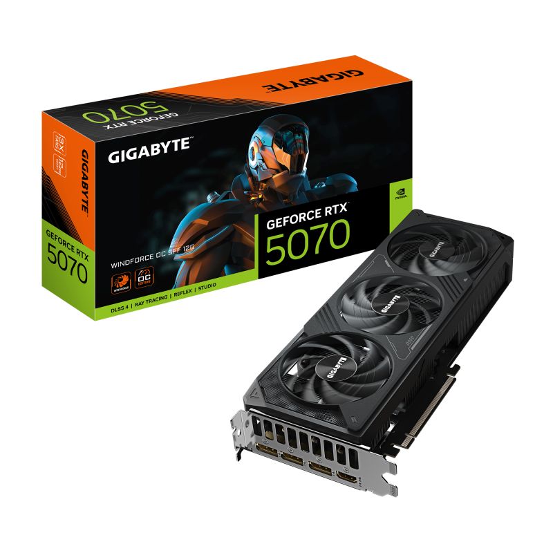 Placa video GIGABYTE GeForce RTX 5070 WINDFORCE OC SFF 12 GB GDDR7 192 bit