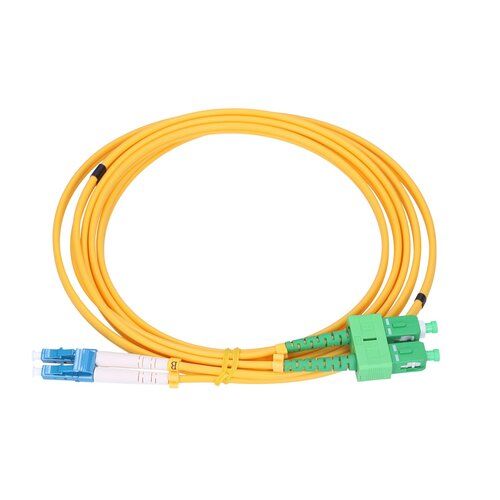 Extralink PATCHCORD SC/APC-LC/UPC SM G.652D DUPLEX 1M cablu InfiniBand/fibră optică 2x SC 2x LC FTTH Galben