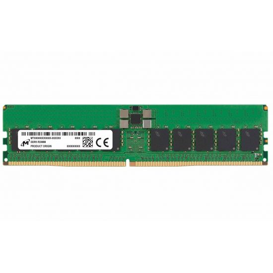 Micron RDIMM 32GB DDR5 2Rx8 6400MHz PC5-51200 ECC REGISTERED MTC20F2085S1RC64BD2R