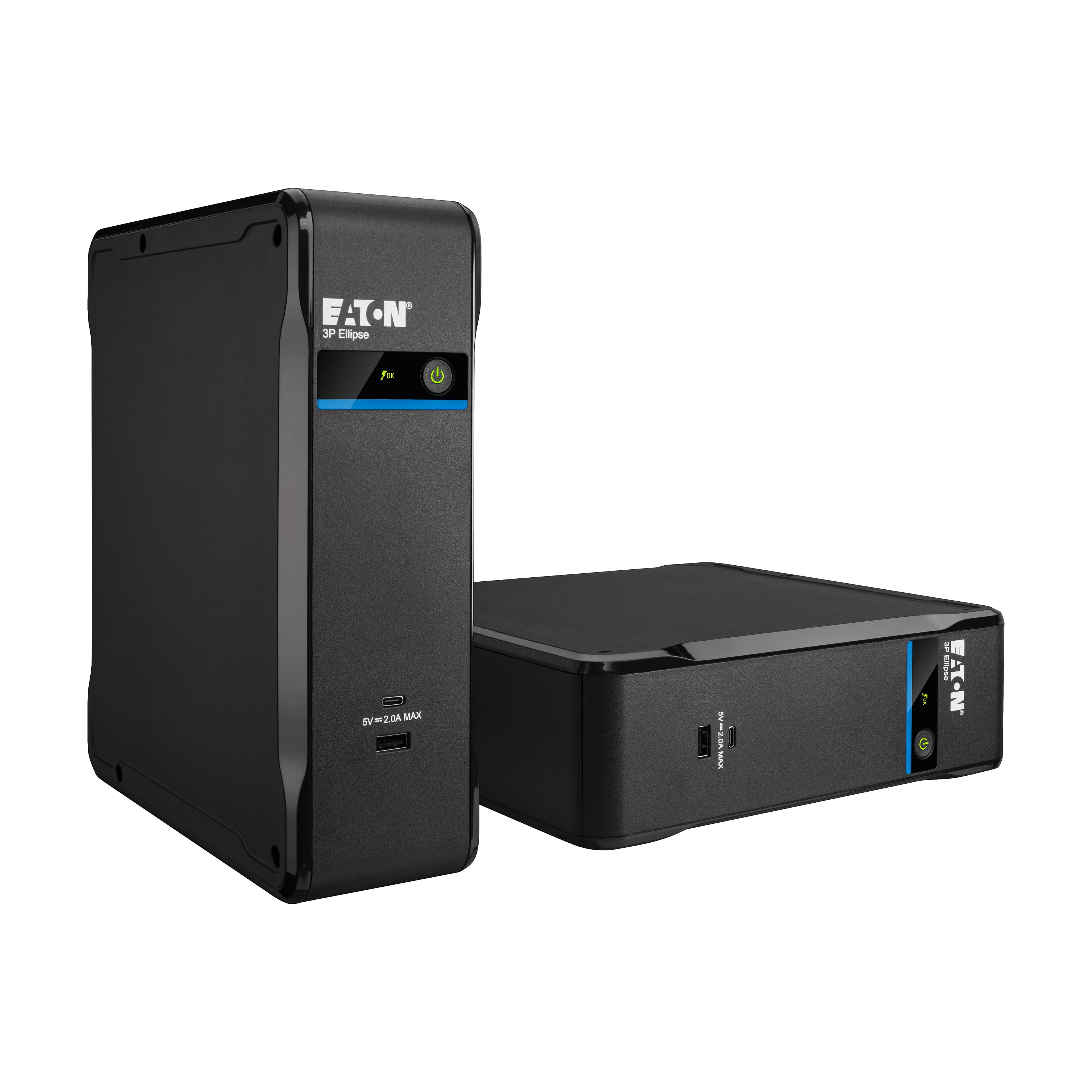 UPS Eaton 3P550I, 550 VA, 330 W, off-line, 4x C13, 1x C14, 12 V / 4.5 Ah Sealed Lead-acid, LED, Tower, Negru