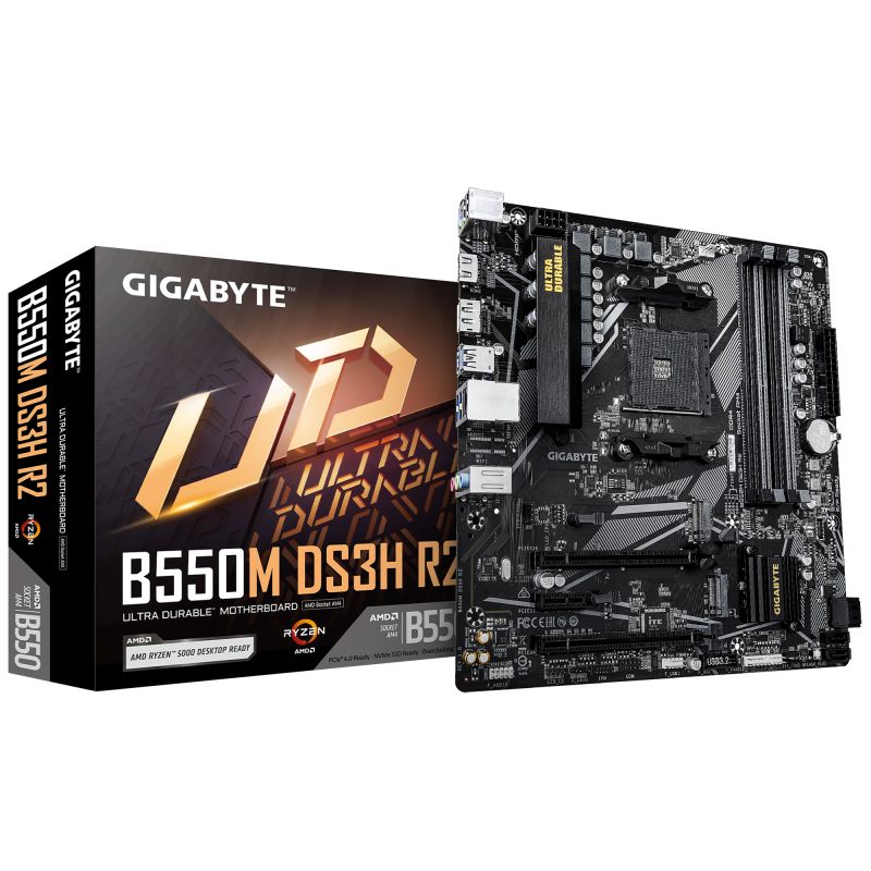 Gigabyte B550M DS3H R2 (B550,AM4,mATX,DDR4)
