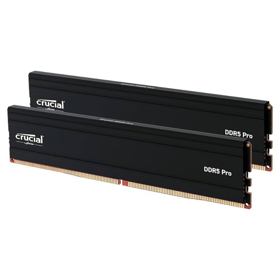 Memorie Crucial CP2K32G56C46U5 64 GB DDR5 5600 MHz CL46, kit 2 x 32 GB, XMP 3.0 / EXPO, Negru