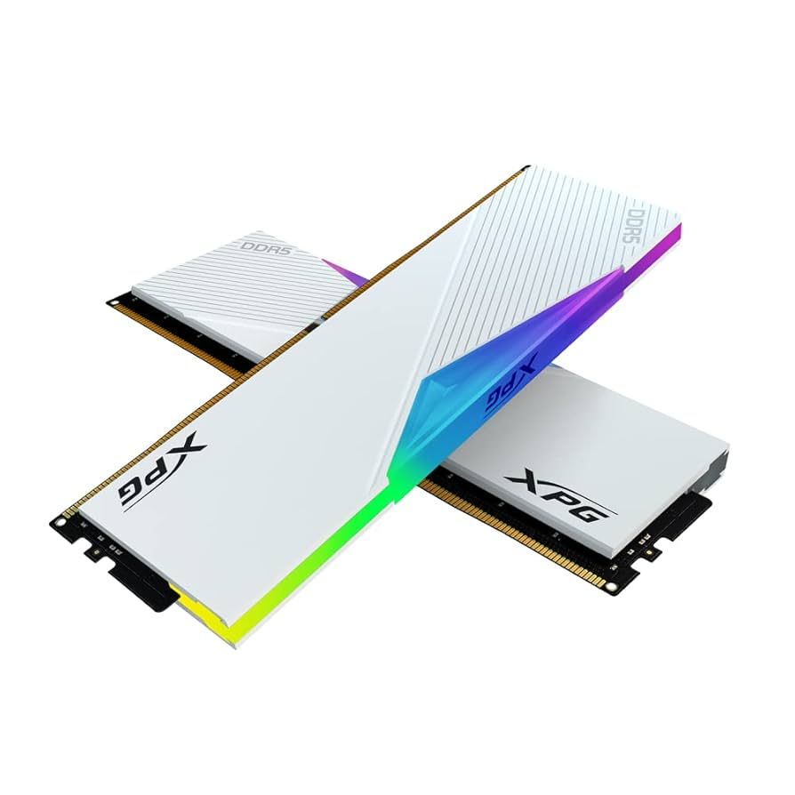 Memorie ADATA AX5U6400C3216G-DCLARWH 32 GB DDR5 6400 MHz CL32, kit 2 x 16 GB, Alb, RGB