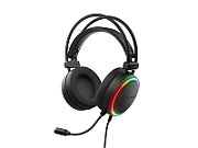 Casti gaming cu fir Genesis Neon 613 G2, sunet stereo, microfon, impendanta 32 Ohm, frecventa raspuns 20 - 20.000 Hz, lungime cablu 220 cm, iluminare RGB, frecventa raspuns microfon 10 Hz - 10 KHz, sensibilitate -42dB, conectivitate 1x Jack 3.5 mm TRRS, negru