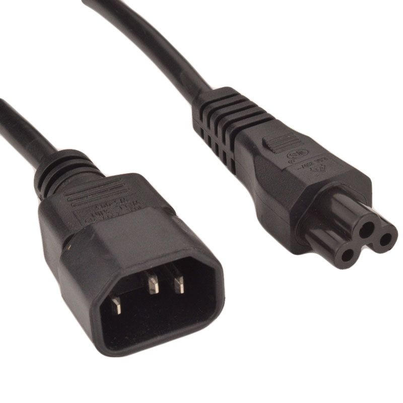 Power cable 0.2m IEC320-C14 male to IEC320-C5 female, black
- H05VV-F3G 0.75mmÃ‚² copper conductor
Packaging: bulk 1 pc.