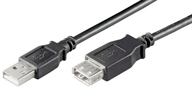 USB 2.0 5m male to female cable, black
- internal conductors: 2xAWG28 2xAWG28 copper
- USB extension cable
Packaging: bulk 1 pc.