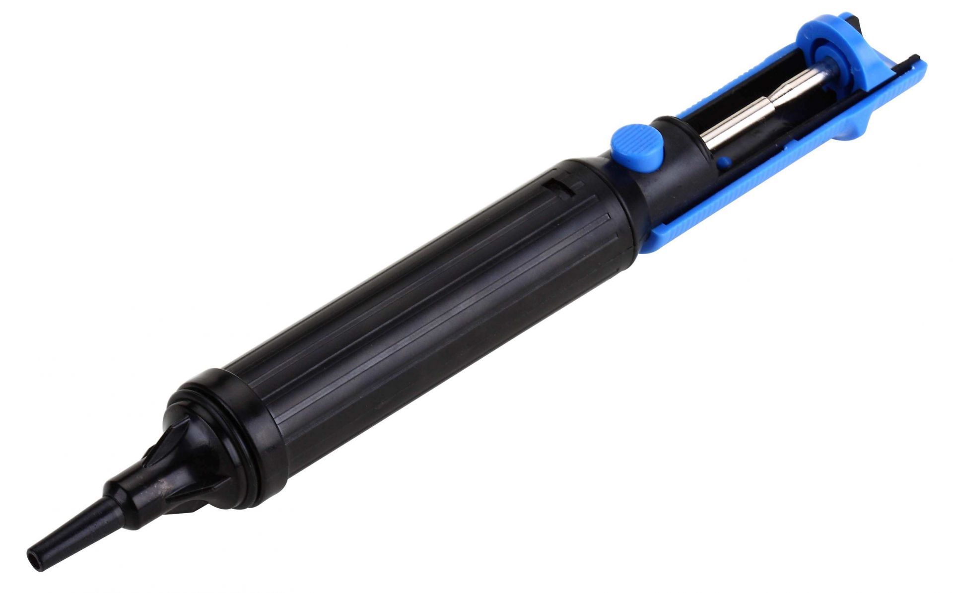 The ZD-205K desoldering pump is a high quality, reliable tool that is perfect for anyone who needs to remove soldered components from circuit boards. This pump can be used with one hand, making it easy to operate, and has a powerful suction that enables removing even stubborn solder. Its compact design means it takes up minimal space on your workbench, and the long-life teflon nozzle ensures years of trouble-free use. The nozzle can easily be unscrewed for cleaning or replacement. The ZD-205K is ESD safe.

The ZD-205K complies with all EU safety standards.

ZD-205K Desoldering Pump Features

&ampnbsp&ampnbsp&ampnbsp ESD safe
&ampnbsp&ampnbsp&ampnbsp Can be used with one hand
&ampnbsp&ampnbsp&ampnbsp High suction power
&ampnbsp&ampnbsp&ampnbsp Compact design
&ampnbsp&ampnbsp&ampnbsp Powerful spring
&ampnbsp&ampnbsp&ampnbsp Long-life teflon nozzle
&ampnbsp&ampnbsp&ampnbsp Simple operation
&ampnbsp&ampnbsp&ampnbsp Unscrewable nozzle for cleaning and replacement

Packaging: blister 1 pc.