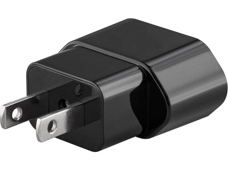 Mains Adapter US/Japan, Black

Product description:



	Compact, lightweight travel plug for operating or charging electrical devices with a Europlug abroad
	Travel adapter allows for connecting household appliances with Europlugs to the mains in the USA and Japan.
	The European plug adapter is the perfect holiday companion for using your own devices when travelling worldwide.
	Thanks to its black colour, the compact plug blends discreetly into the living area.
	Adapter does not convert voltage from the local mains and must only be connected to devices with suitable input voltage.



Technical specifications: 
&ampnbsp


Input, Voltage Range: 250 (AC) V



Input, type: US/Japanese male (Type A, NEMA 1-15, 2-pin) x in



Output, max. amperage: 10 A



Output, type: Euro female (Type C CEE 7/16)



Output, max. amperage: 10.0 A

Color: black





Packaging: bulk 1 pc.