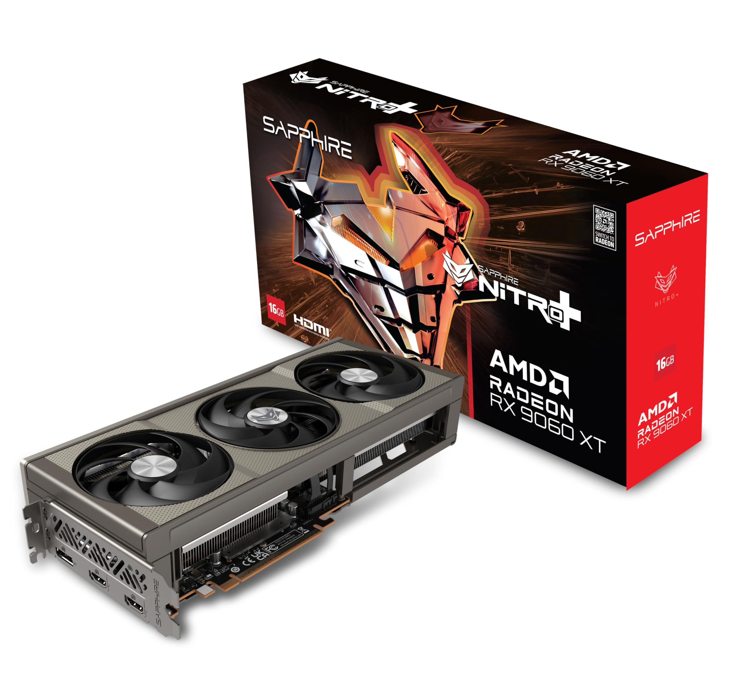 Placa video SAPPHIRE Radeon RX 9060 XT NITRO+ OC 16 GB GDDR6 128 bit