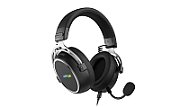 Casti gaming cu fir Hator Hypergang 3 USB, conectivitate USB Type-C / USB Type-Amaterial membrana compozit, conexiune catre HATOR SyncHUB™, Virtual 7.1 Surround Sound, logo iluminat RGB, apeluri prin BT in gaming mode, frecventa raspuns 10Hz-44kHz, impendanta 32Ω, putere maxima 30mW, microfon