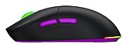 Mouse wireless Hator Quasar 3 ULTRA 8K, conectivitate 2.4GHz, bluetooth 5.4 si USB, polling rate pana la 8000Hz, senzor PixArt 3395, rezolutie maxima 30000 DPI, capacitate baterie 500 mAh, durata de viata baterie in modul wireless pana la 52 ore, timp incarcare 2 ore, switch  HATOR® Optical 100M