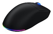 Mouse wireless Hator Quasar 3, conectivitate 2.4GHz, bluetooth si USB, polling rate pana la 1000Hz, rezolutie maxima 12000 DPI, capacitate baterie 600 mAh, durata de viata baterie in modul wireless pana la 100 ore, timp incarcare 2 ore, switch HATOR® Optical 100M, side switch Huano 3M, iluminare RGB