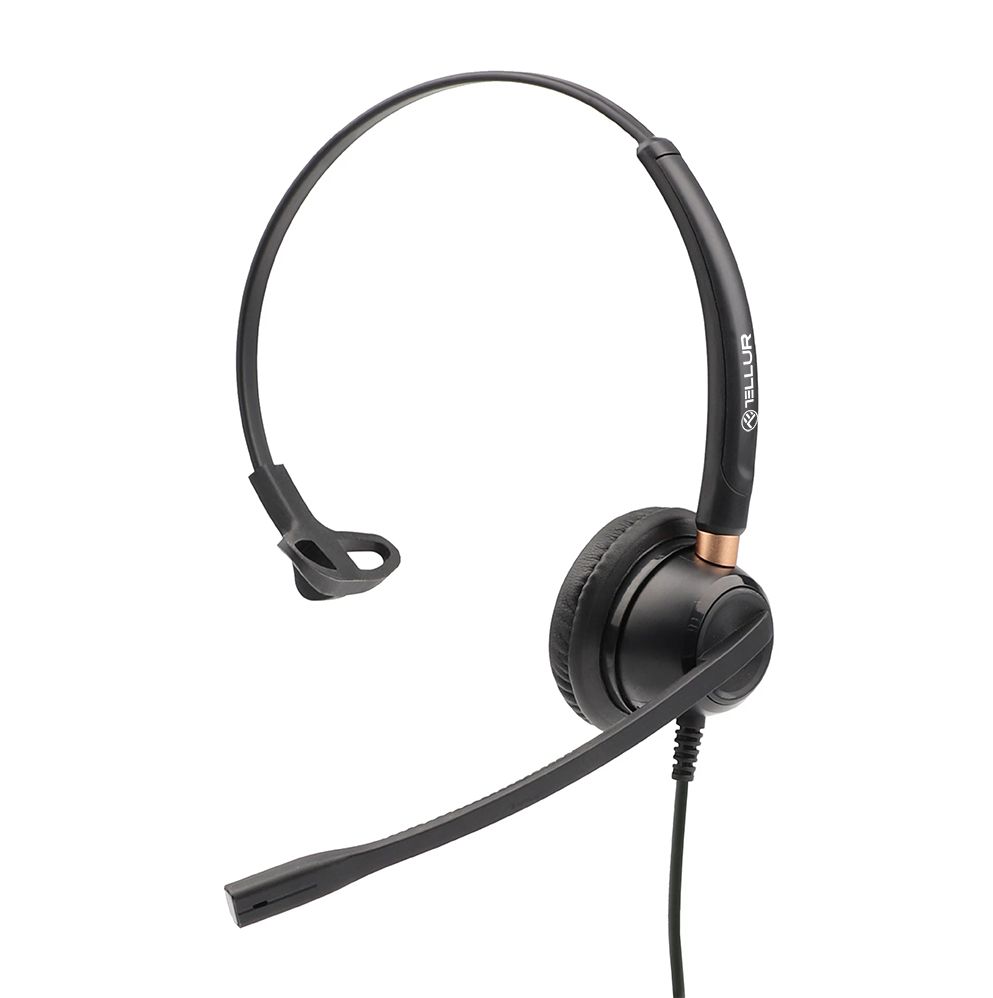 Casti Head-band TELLUR Voice 510N, Wired, Negru