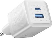 INCARCATOR retea Vention 30W, 1 x USB Type-C, 1 x USB, 5V/3A, PD 3.0, QC 3.0, QC 4.0, alb,  FEQW0-EU  (timbru verde 0.18 lei) - 6922794782211