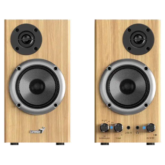 BOXE GENIUS 2.0, RMS: 20W, amplificare Bluetooth, pine wood, #SP-HF520BT ,  31730054403  (timbru verde 0.8 lei)