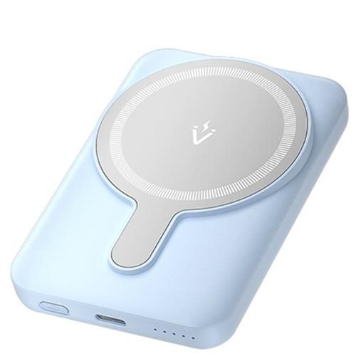 POWER BANK Vention 5.000 mAh, 20W magnetic, wireless, 1 x USB-C, , 166g, albastru,  FHSL0  (timbru verde 0.98 lei) - 6922794785465