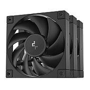 Set 3 ventilatoare DeepCool  FD12(3in1) , 120mm, 400-2050 RPM, FDB, 64.2 cfm, , 4pin PWM, negru,  R-FD12-BKNPN3-G  (timbru verde 0.54lei) - 6933412710929