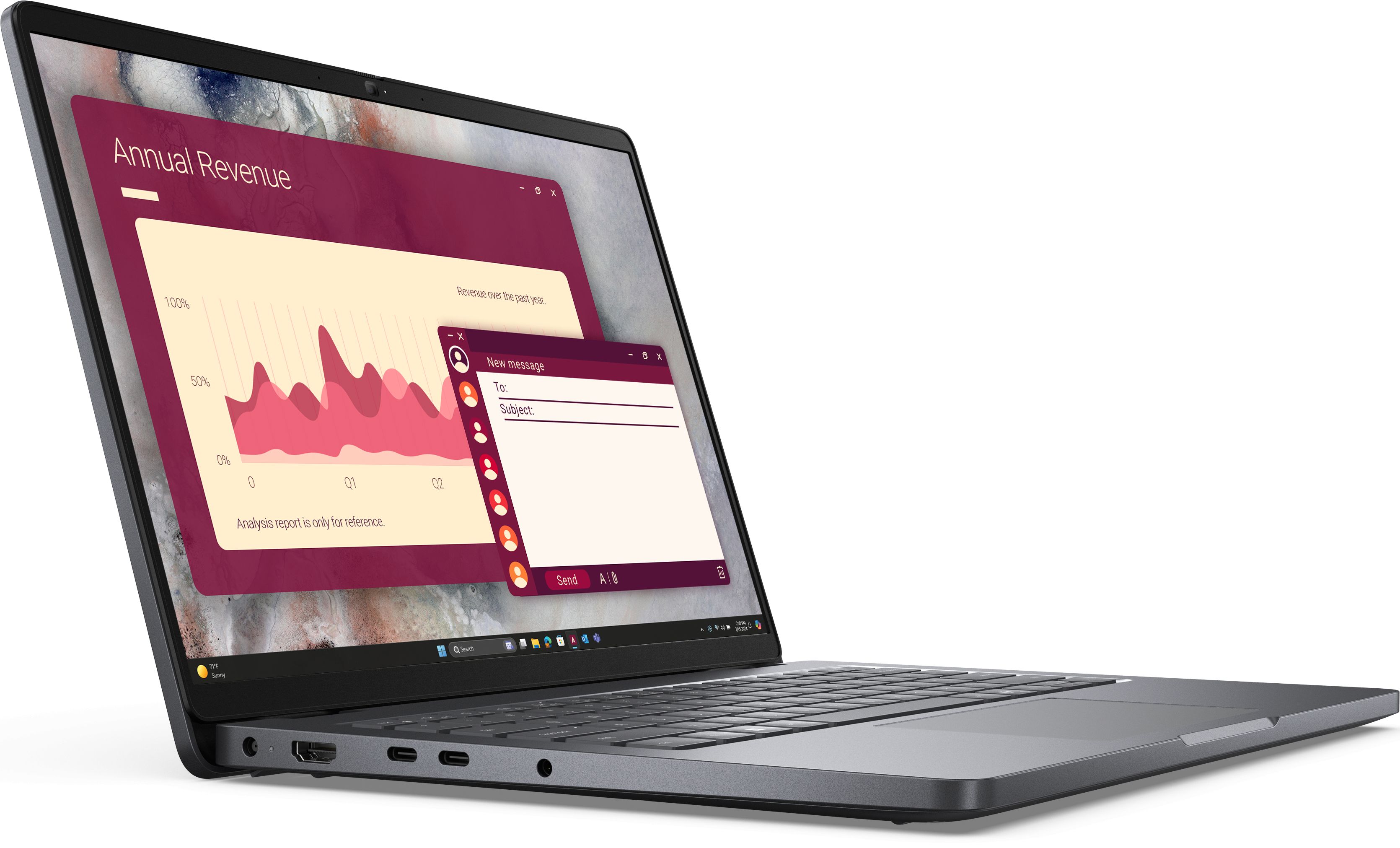 Laptop Dell Pro 14 PC14250, 14 inch 1920 x 1200, Intel Core ultra 5 235U (12 C / 14 T, 2.0 GHz - 4.9 GHz, 12 MB Intel Smart Cache cache, 15 W), 16 GB DDR5, 512 GB SSD, Intel Graphics, Windows 11 Pro, Tastatura English US, Platinum Silver