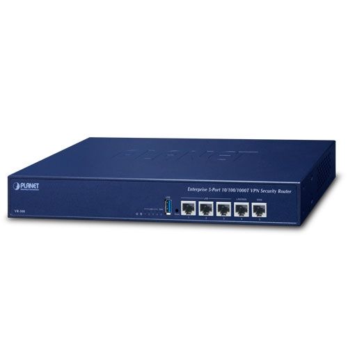 PLANET Enterprise 5-Port router cu fir Gigabit Ethernet Albastru
