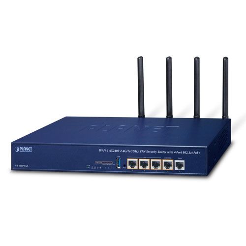PLANET Wi-Fi 6 AX2400 2.4GHz/5GHz router wireless Gigabit Ethernet Albastru