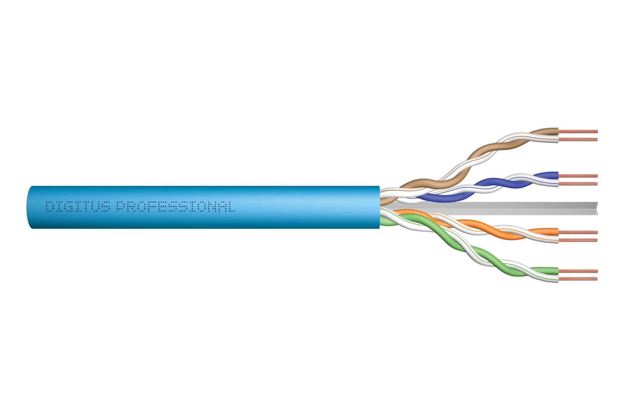 Digitus DK-1614-A-VH-1 cabluri de rețea Albastru 100 m Cat6a U/UTP (UTP)