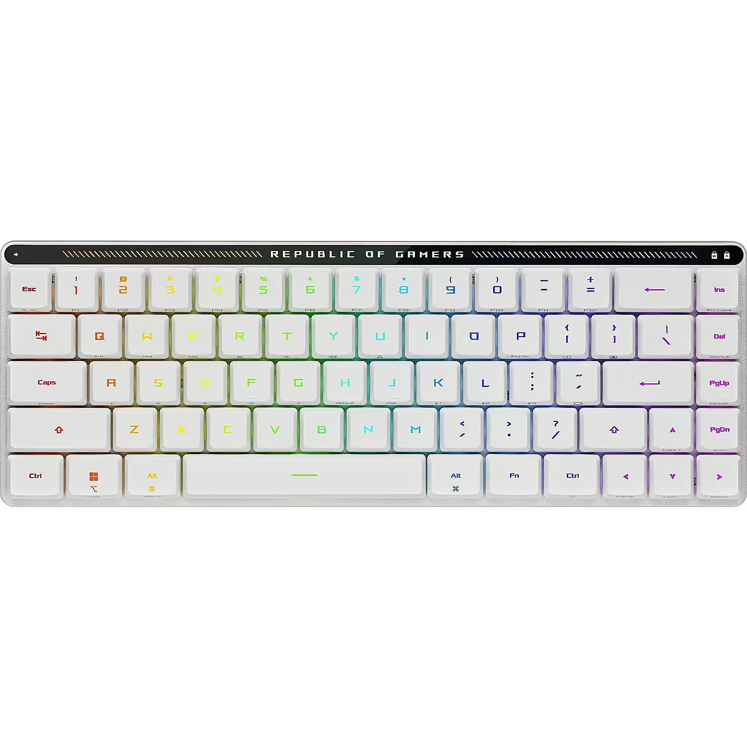 ASUS ROG Falchion RX Low Profile tastaturi Gaming USB + RF Wireless + Bluetooth Alb
