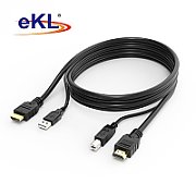 ATEN 2L-7D02UHX3 cabluri KVM Negru 1,8 m