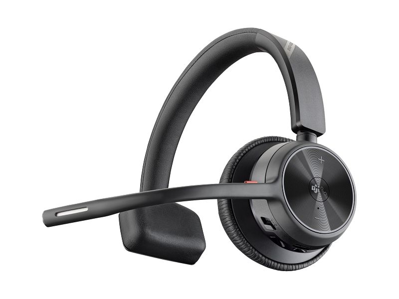HP Poly Voyager 4310-M UC Voyager 4300 UC series headset on-ear Bluetooth wireless active noise cancelling black