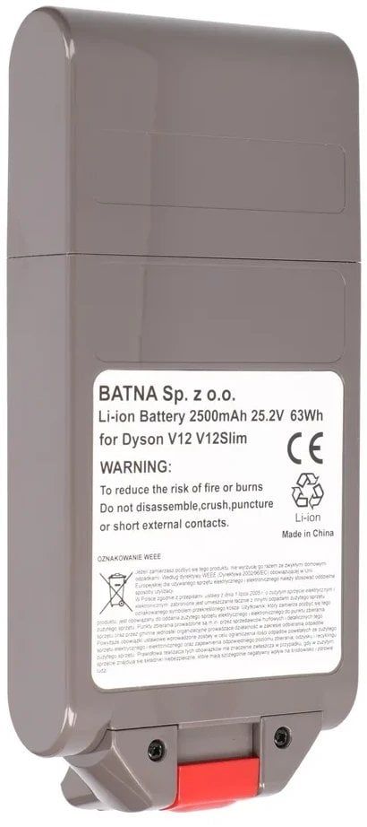 Extralink, V12 BATERIA DYSON 25.2V 2500MAH