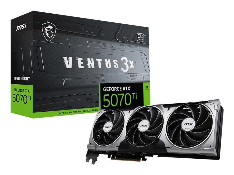 Placa video MSI GeForce RTX 5070 Ti VENTUS 3X OC 16 GB GDDR7 256 bit