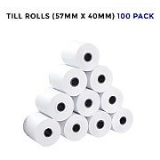 Receipt Rolls, Heipa, Thermal Paper, 80 mm, 46 mm, 12.7 mm, White