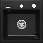 GRANITE 1-BOWL SINK DEANTE BLACK ZORBA