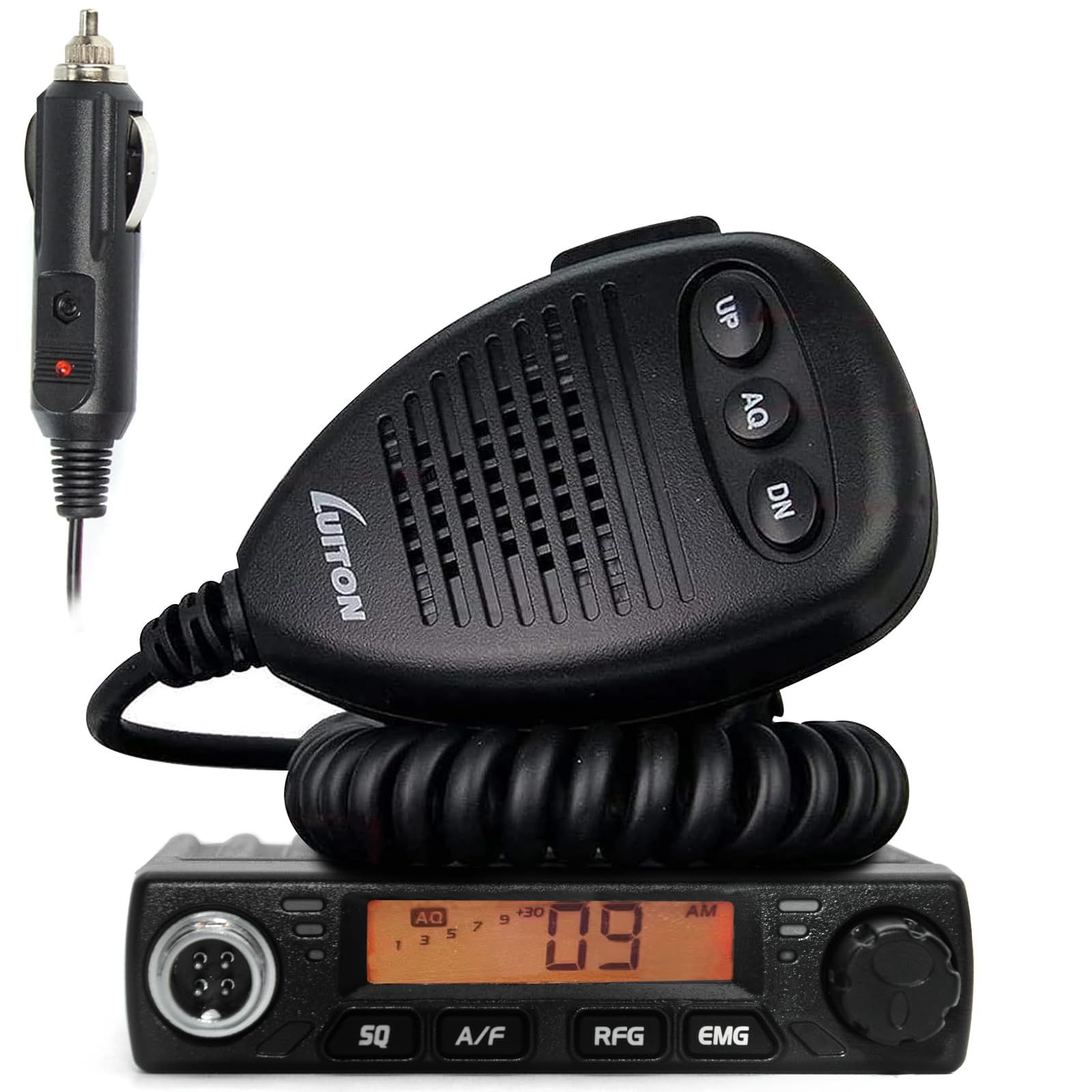 Luiton LT-198 ASQ AM/FM CB Radio Cigarette Lighter Plug Black