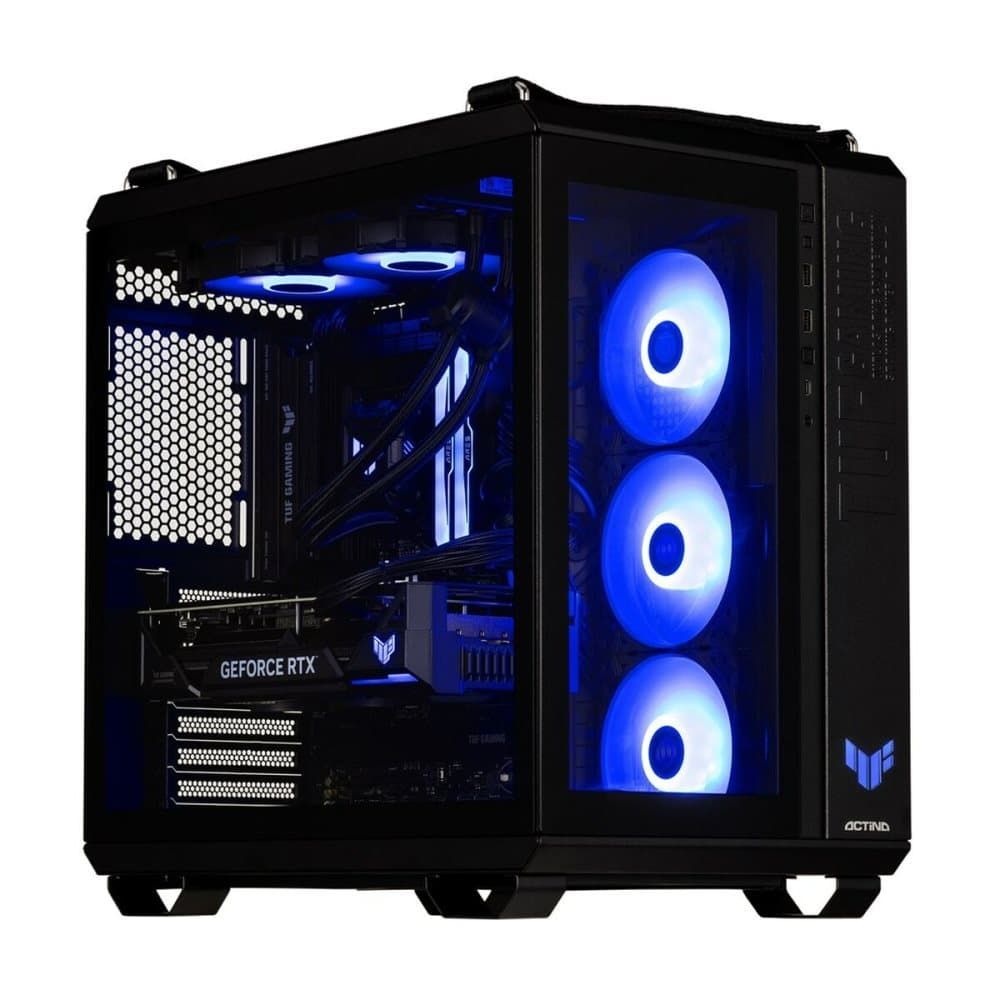Desktop PC Actina Midi Tower, AMD Ryzen 7 7800X3D (8 C / 16 T, 5.0 GHz), 32 GB RAM, 2 TB SSD, NVIDIA GeForce RTX 5080 16 GB, Fara sistem de operare
