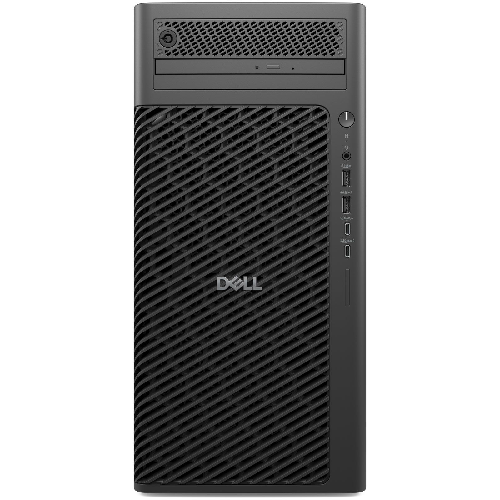 Desktop PC DELL Pro Max T2 FCT2250 Tower Tower, Intel Core Ultra 7 265 (20 C / 20 T, 1.8 GHz - 5.3 GHz, 30 MB cache, 65 W), 32 GB DDR5, 1 TB SSD, Fara unitate optica, NVIDIA RTX 2000 16 GB, 500 W, Windows 11 Pro