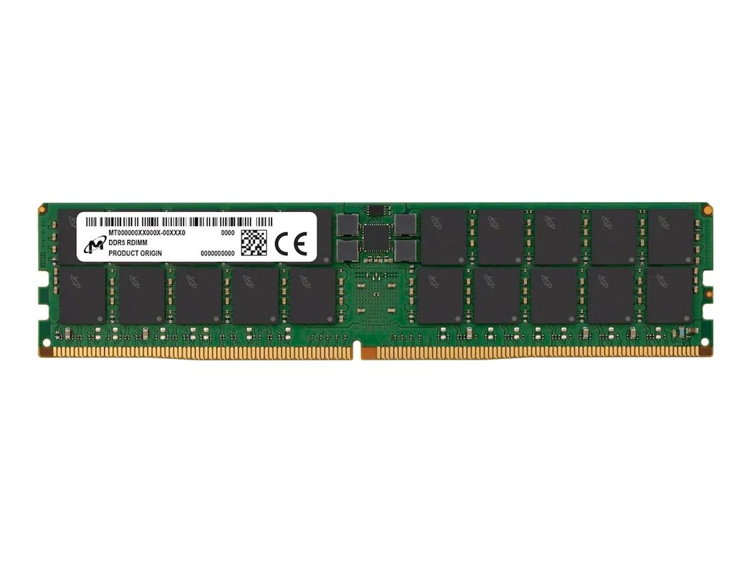 Micron RDIMM DDR5 64GB 2Rx4 5600MHz PC5-44800 ECC REGISTERED | MTC40F2046S1RC56BD1R