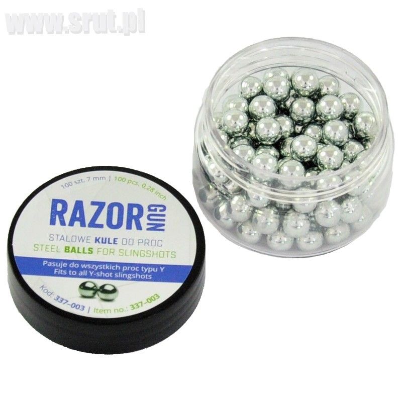 RazorGun 7 mm slingshot balls 100 pcs. (337-003)