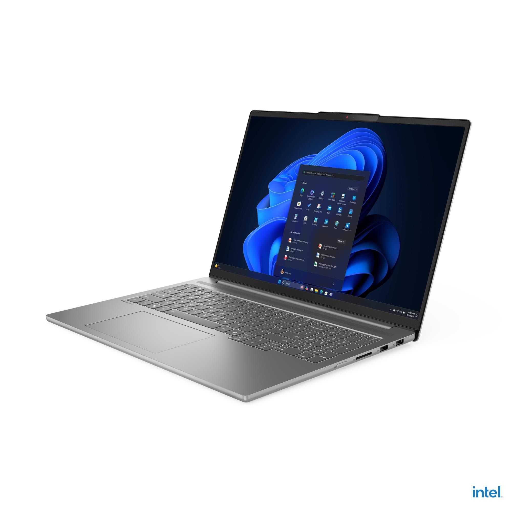 Laptop Lenovo IdeaPad Pro 5 16IAH10 83JM001RRM, 16 inch 2880 x 1800, Intel Core ultra 7 255H (16 C / 26 T, 2.5 GHz - 5.1 GHz, 24 MB cache, 28 W), 16 GB LPDDR5X, 1 TB SSD, Nvidia GeForce RTX 5050, Fara sistem de operare, Tastatura English, Gri