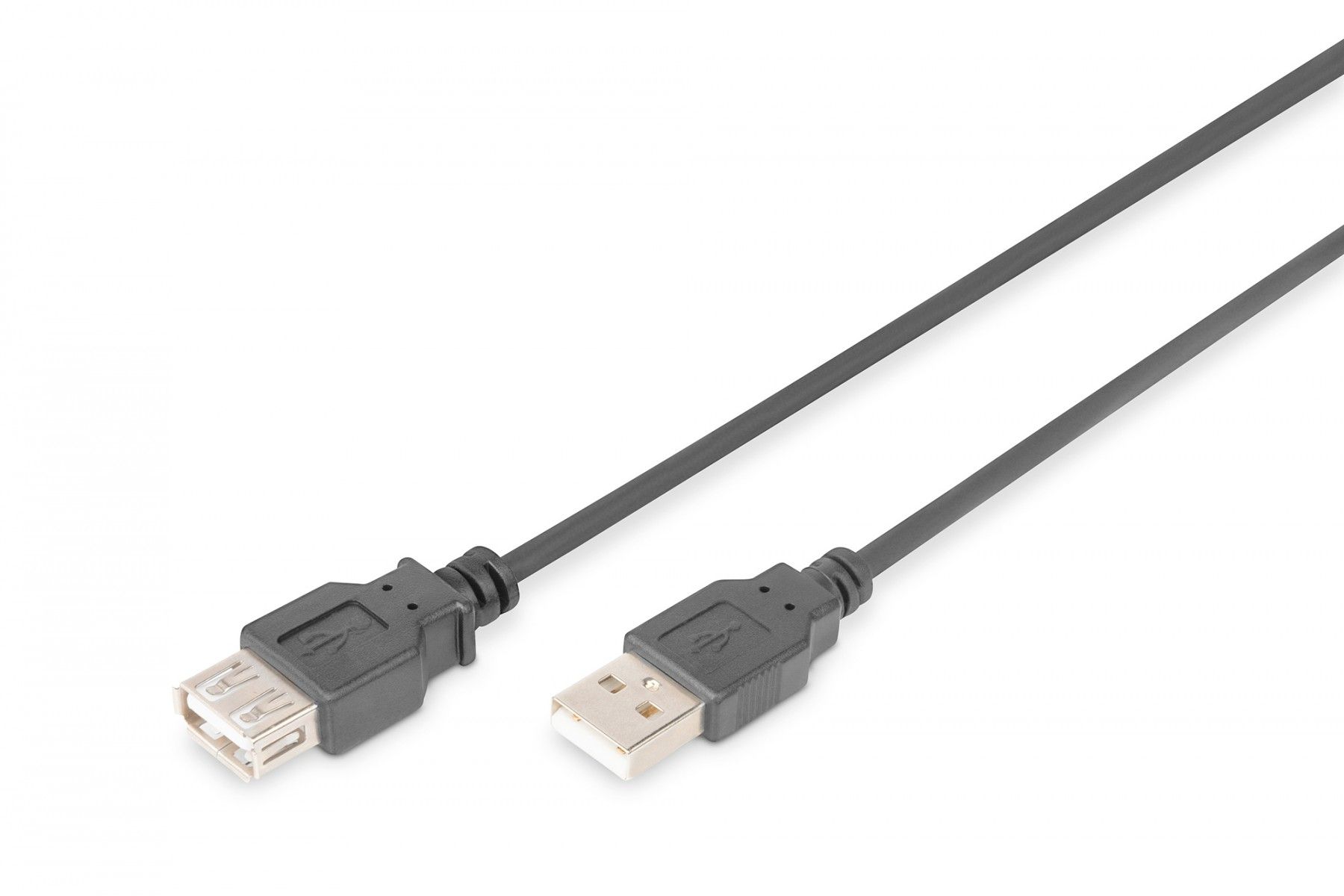 Digitus AK-300202-030-S cabluri USB USB 2.0 3 m USB A Negru