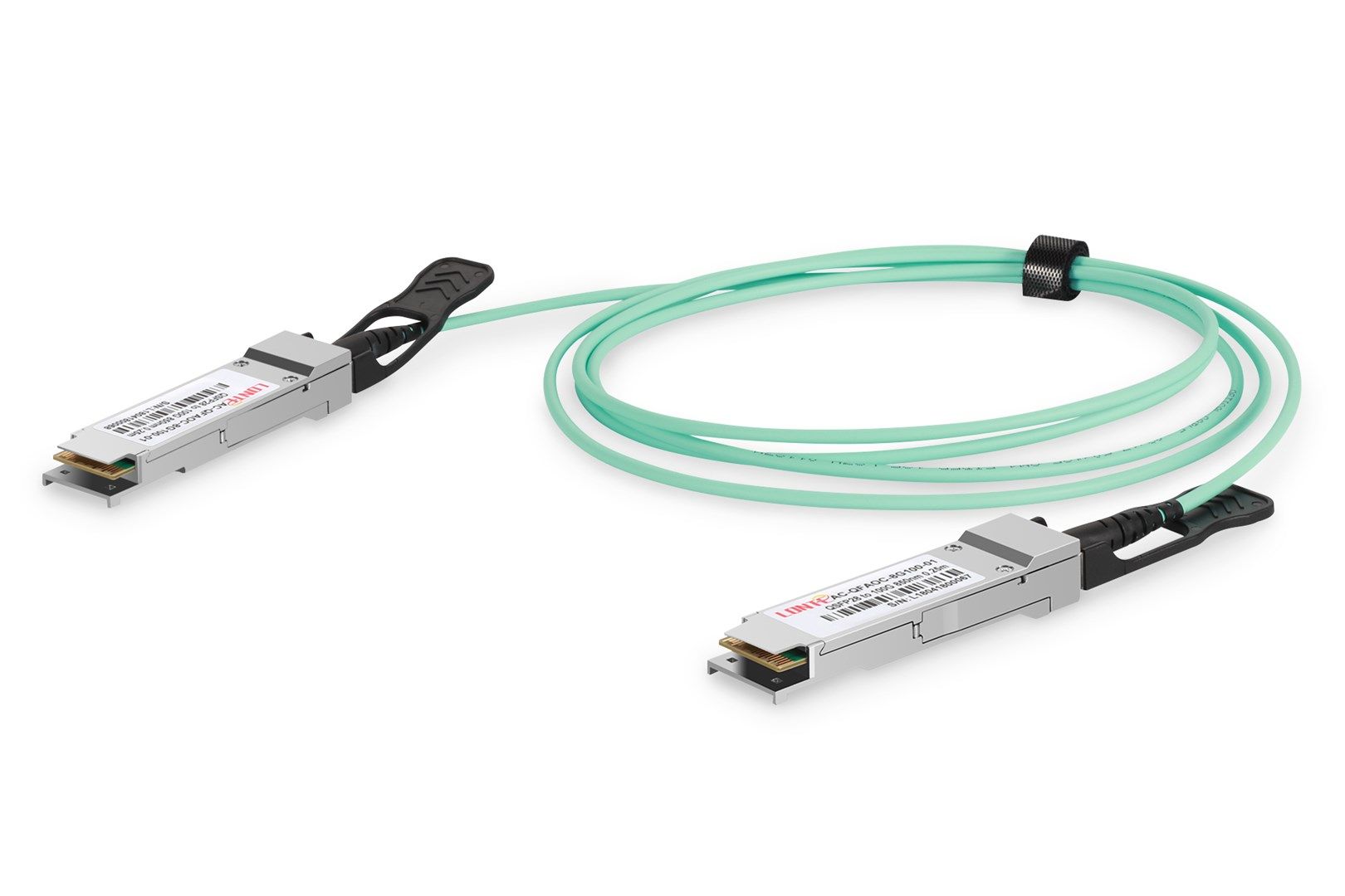 DIGITUS Kabel QSFP28to QSFP28 100G 10.0m türkis