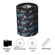 Thermal transfer ribbons, Inkanto, APR 6, Wax/Resin, 130 mm, 300 m, Out, Black