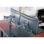 Techly ICA-LCD 382-D sistem montare monitor/stand 68,6 cm (27 ) Birou Negru